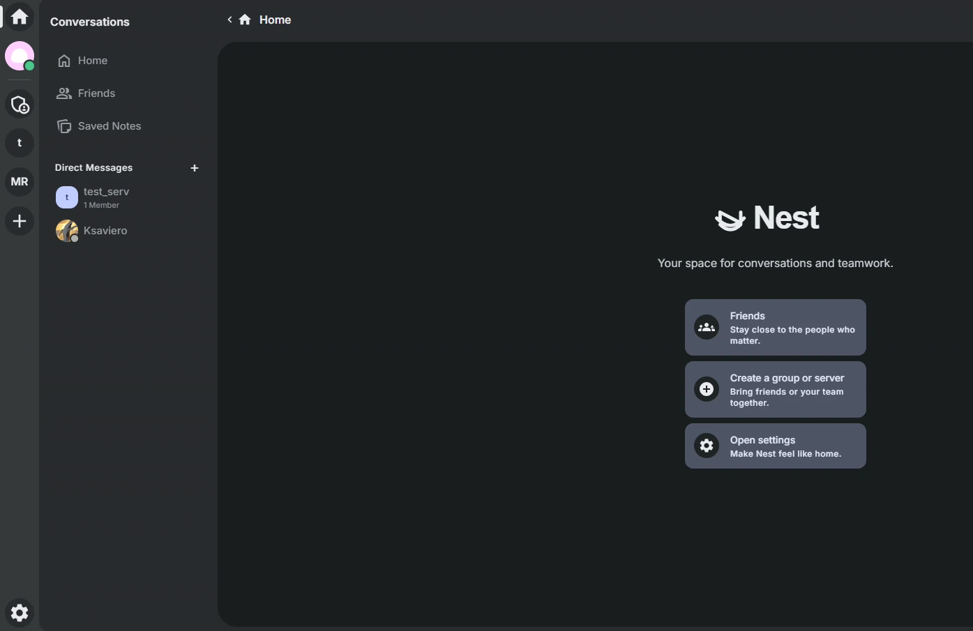Домашний экран Nest